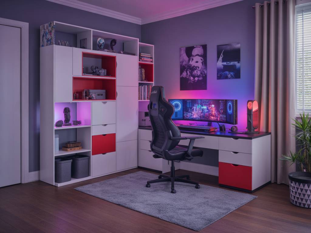 Comment aménager un coin gaming geek dans une chambre sans surcharger l’espace