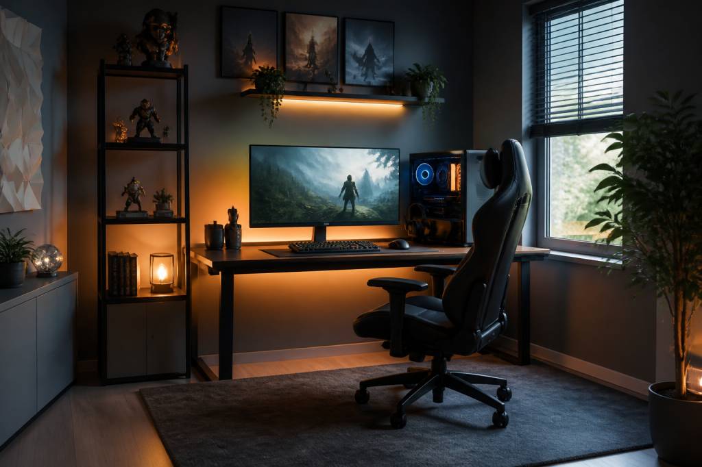 Comment créer un bureau gaming geek ergonomique et stylé sans encombrer votre espace